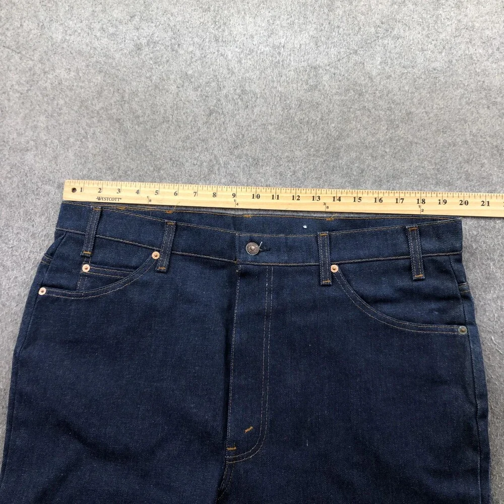 Vintage Levis Jeans Mens 40x36 Dark Wash Orange Tab Saddleman Boot Cut Cowboy